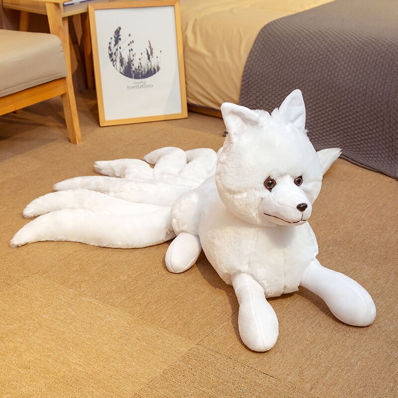 Uni-Toys Volpe Artica Seduta: Peluche Realistico 23 Cm, Morbido E Sostenibile Con Imbottitura Riciclata