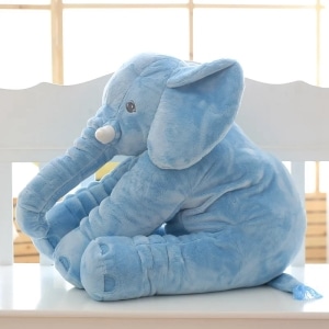 Cuscino di peluche Elefante Blu Animali di peluche Elefante 87aa0330980ddad2f9e66f: 40cm|60cm|80cm