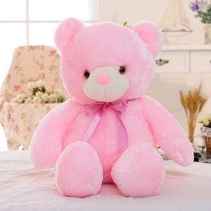 Cuscino orso di peluche LED Orso di peluche rosa Animali di peluche a7796c561c033735a2eb6c: Rosa