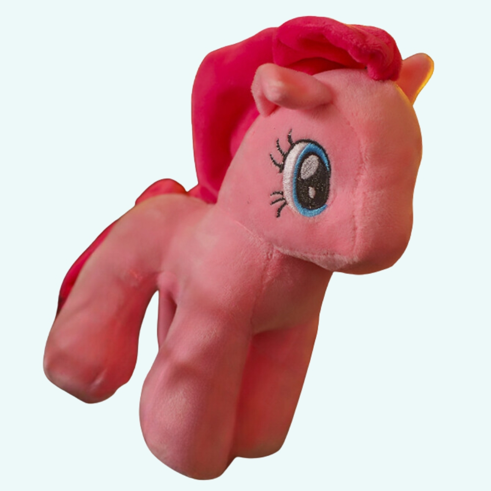 Peluche Unicorno Wilberry In Lino Rosa – 40 Cm, Morbido E Decorativo Per Cameretta Bambini, Regalo