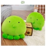 Cuscino di peluche polpo verde Animale di peluche polpo Materiale: peluche