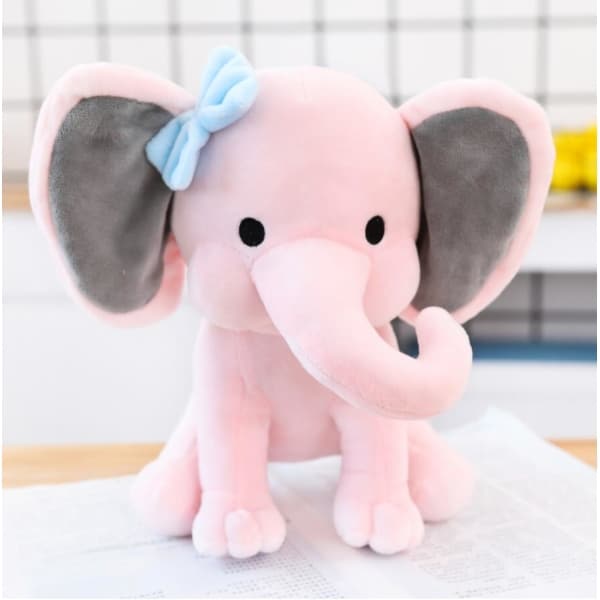 Morbido elefante rosa Peluche animale 87aa0330980ddad2f9e66f: 25 cm