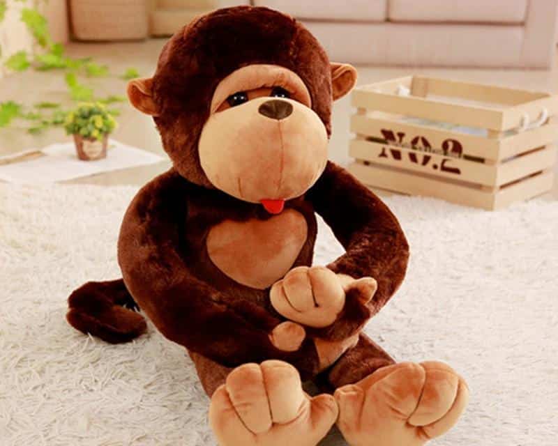 Pupazzo Gigante 12 Peluche Scimmia Appesa – San Valentino, Colore Bianco, Imbottita E Morbidissima Peluche Scimmia Appesi - Foto 2