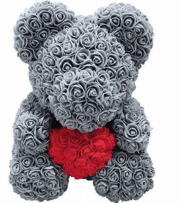 Peluche orso grigio San Valentino Materiale: Cotone