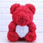 Rose rosse orso peluche San Valentino peluche Materiale: Cotone