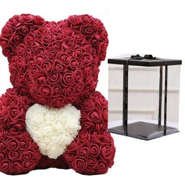 Peluche rosa orso viola da collezione San Valentino peluche Materiale: Cotone