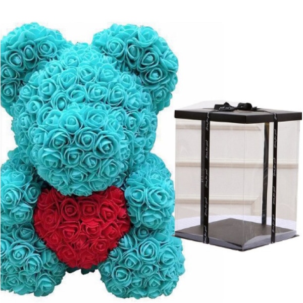 Peluche orso turchese da collezione scatola di San Valentino peluche Materiale: Cotone