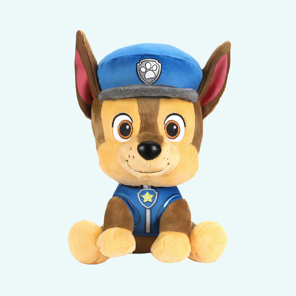 Peluche Couverture PAW Patrol Chase – Capuche Enfant – Bleu – 30x50 Cm – Neuf