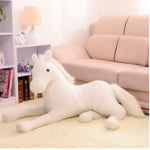 Cavallo bianco di peluche Cavallo di peluche Materiali: Cotone