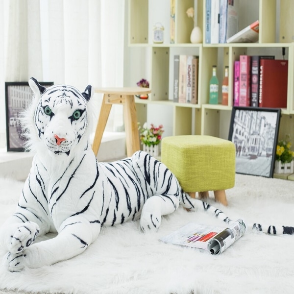 Grande tigre bianca di peluche Materiale: Cotone