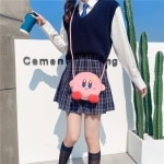 Borsa a tracolla per videogiochi Kirby Plush Zaino Kirby Plush Materiale: Cotone