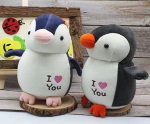 Ti amo pinguino peluche San Valentino a7796c561c033735a2eb6c: Blu|Nero|Rosa
