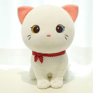 Morbido gattino bianco in peluche Kitten Plush Animals 87aa0330980ddad2f9e66f: 24cm
