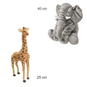 Confezione animali della savana elefante e giraffa Senza categoria 87aa0330980ddad2f9e66f: 25cm|40cm