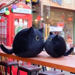 Cuscino di peluche a forma di gatto nero 87aa0330980ddad2f9e66f: 40cm|55cm