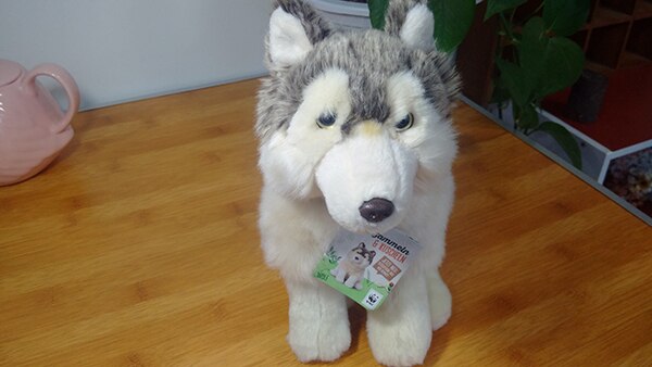 Lupo Bianco Peluche - Acquista Lupo Bianco Peluche Con Spedizione - Foto 10