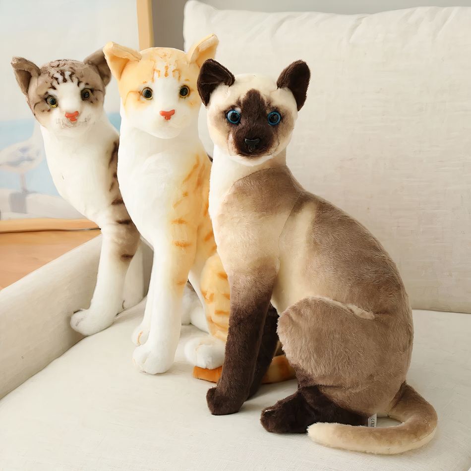Peluche Douglas Smokey – Gatto Grigio E Bianco 18 Cm – Morbido E Lavabile – Coccola Tabby