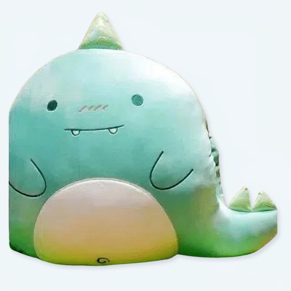 Peluche T-Rex Azzurro HOWBOUTDIS – Dinosauro Morbido 9x16 Pollici, Lavabile, 3+ Anni - 4