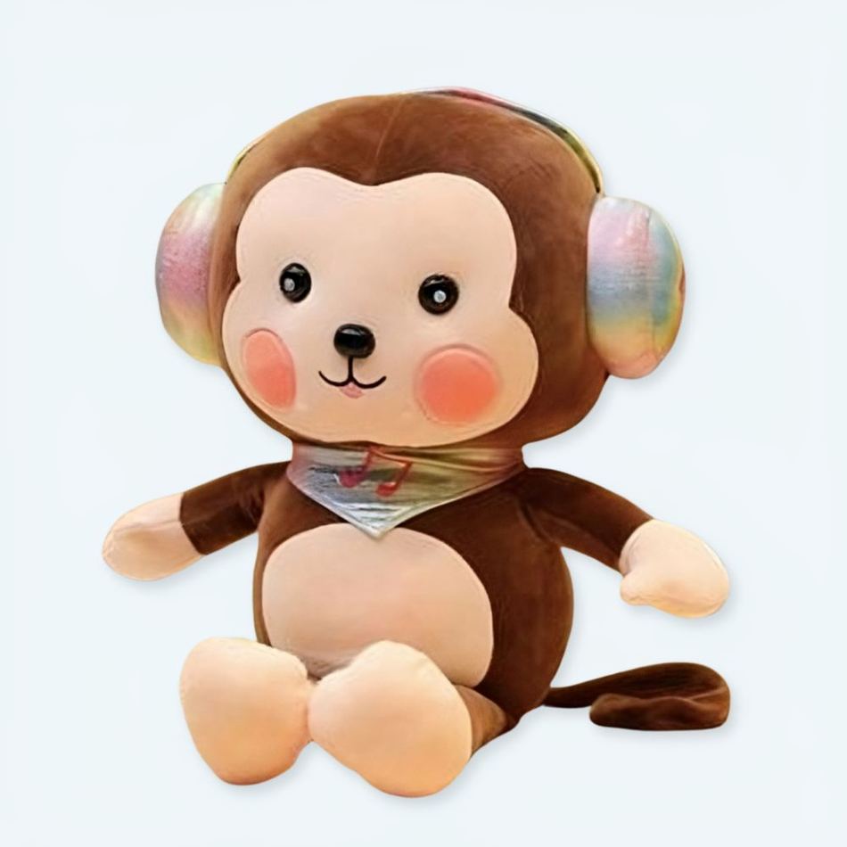 Marrone, 30 cm/11,8 pollici) Peluche a forma di scimmia, cuscino