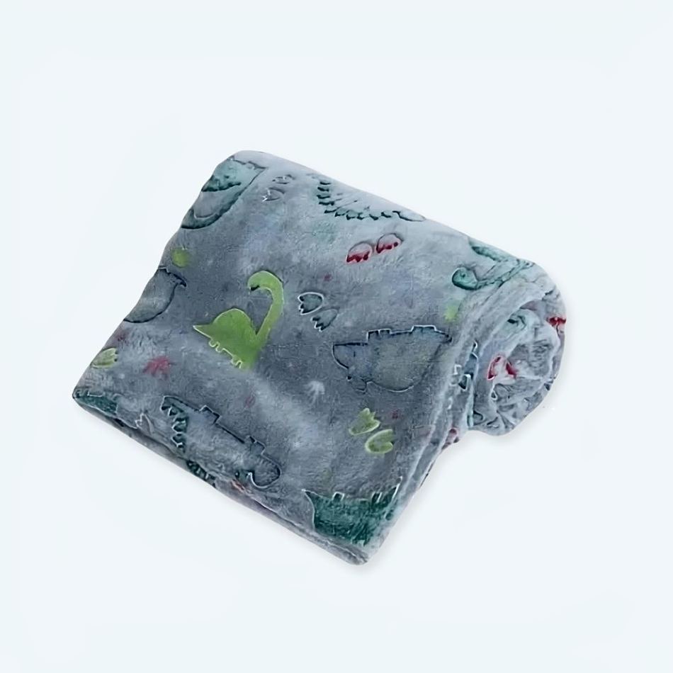 Coperta Per Bambini Con Dinosauro – Flanella Morbida 100x150 Cm, Calda E Divertente Per La Cameretta!