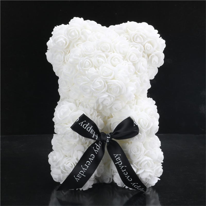 Orsetto Orso Di Rose Bianco Teddy Bear Orso Pieno Di Rose Orso Di