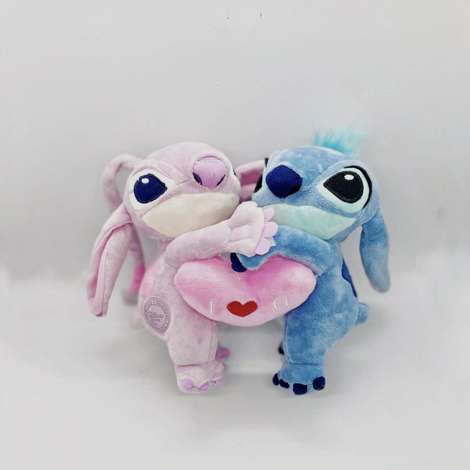 Peluche Stitch Che Respira Con Luci E Musica - Versione Angel Rosa Lilo &amp; Stitch