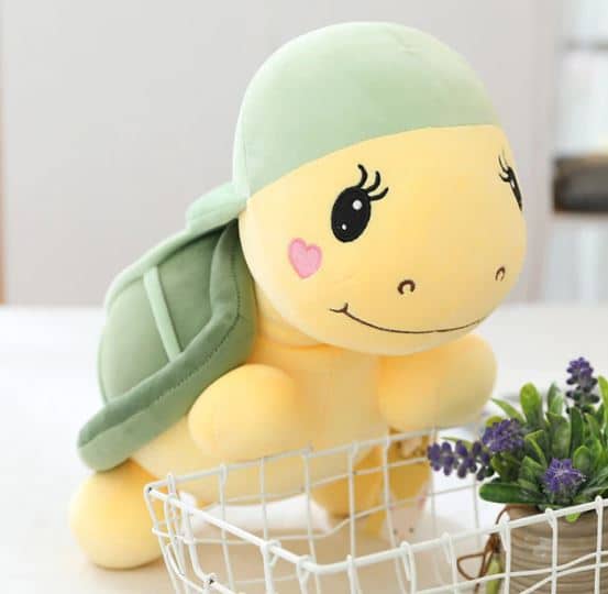 Peluche Tartaruga BEMIRO Morbida Marrone E Verde 25-36 Cm - Animale Di Stoffa